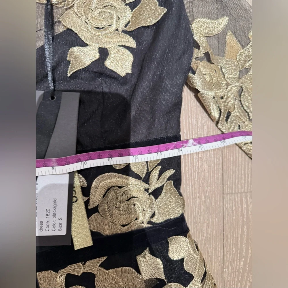 BRONX AND BANCO Golden Rose Mini Dress